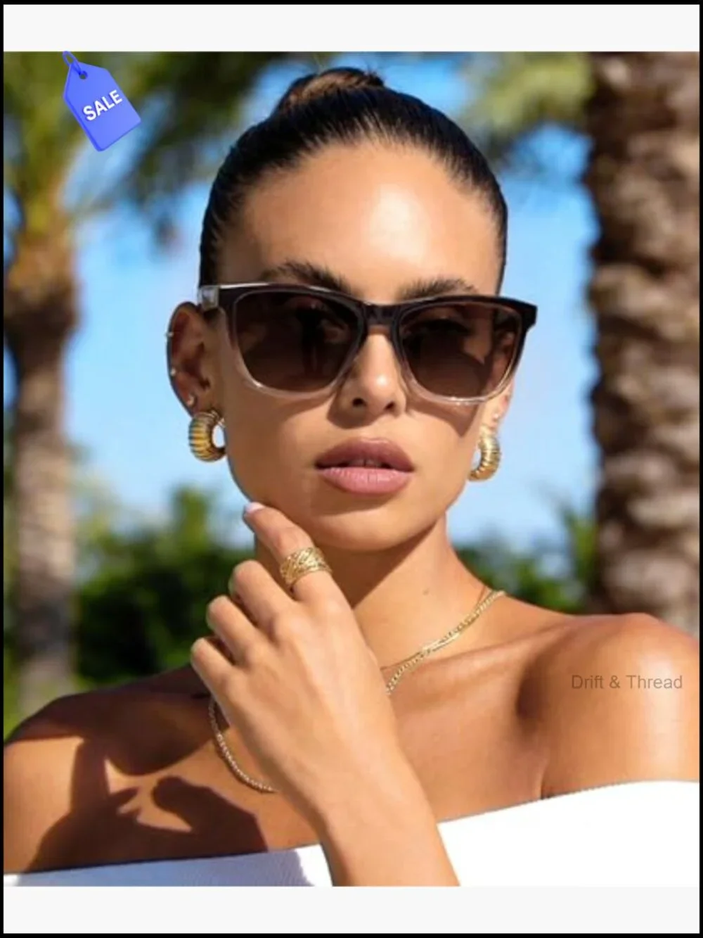 Retro Polarized Sunglasses for Women UV400 Protection Driving Travel